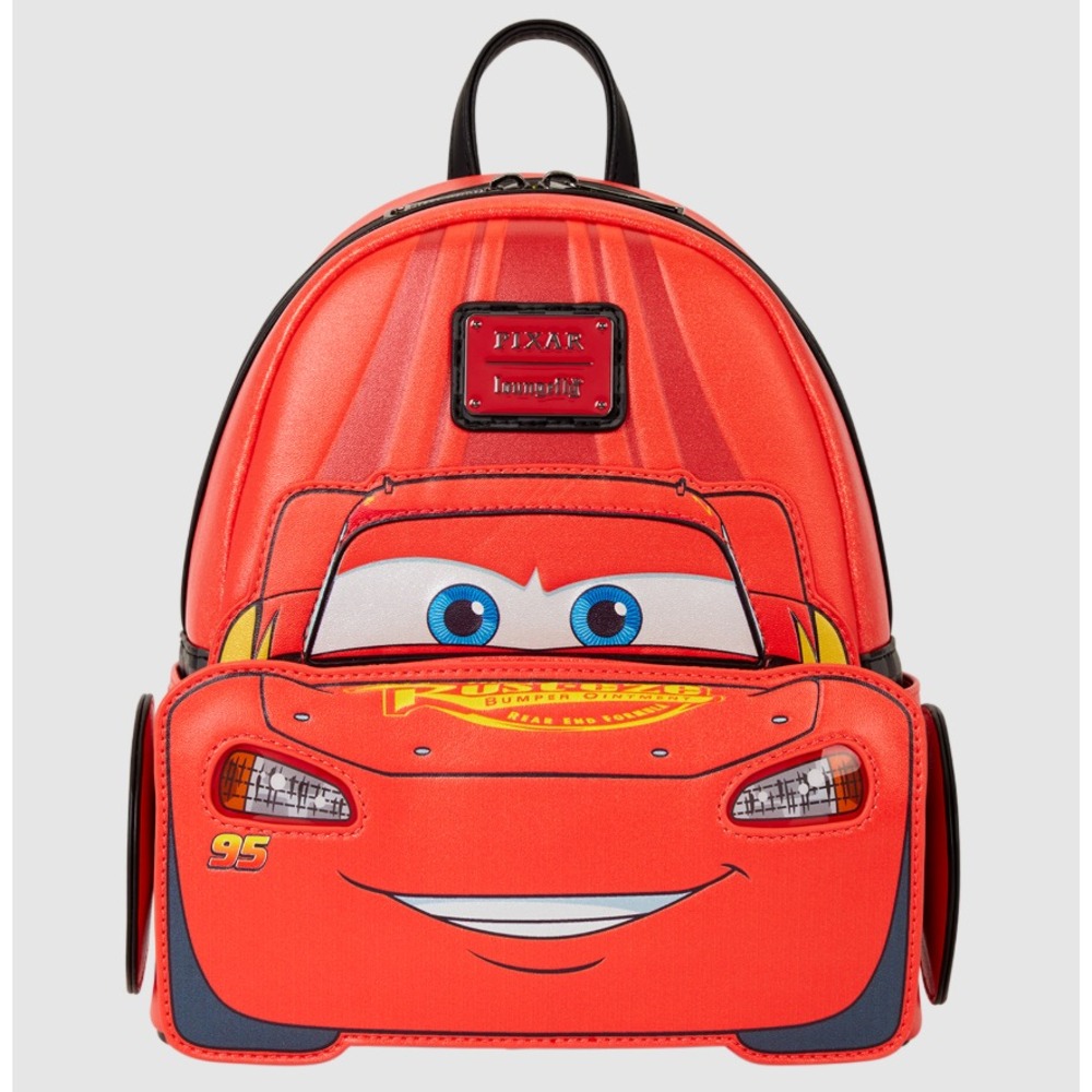 GRAIL Cars 20th Anniversary Lightning McQueen Cosplay Light-Up Mini Backpack NWT